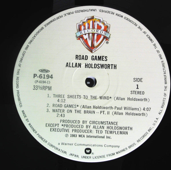 Allan Holdsworth - Road Games (Vinyl, 12", Mini-Album)