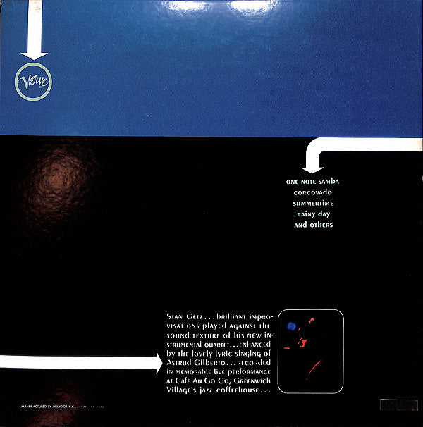 The New Stan Getz Quartet - Getz Au Go Go (Vinyl, LP, Album, Reissue, Stereo) Near Mint (NM or M-) / Very Good Plus (VG+)