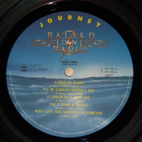 Journey - Raised On Radio (Vinyl, LP, Album, Stereo)