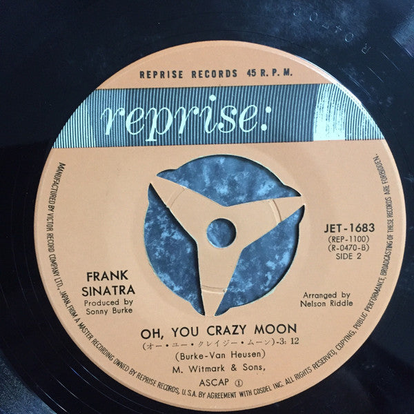 Frank Sinatra - Strangers In The Night (Vinyl, 7", 45 RPM, Single) Good Plus (G+) / Good Plus (G+)