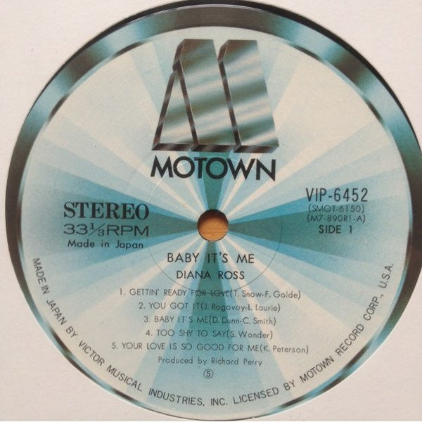 Diana Ross - Baby It's Me (Vinyl, LP, Album, Stereo)