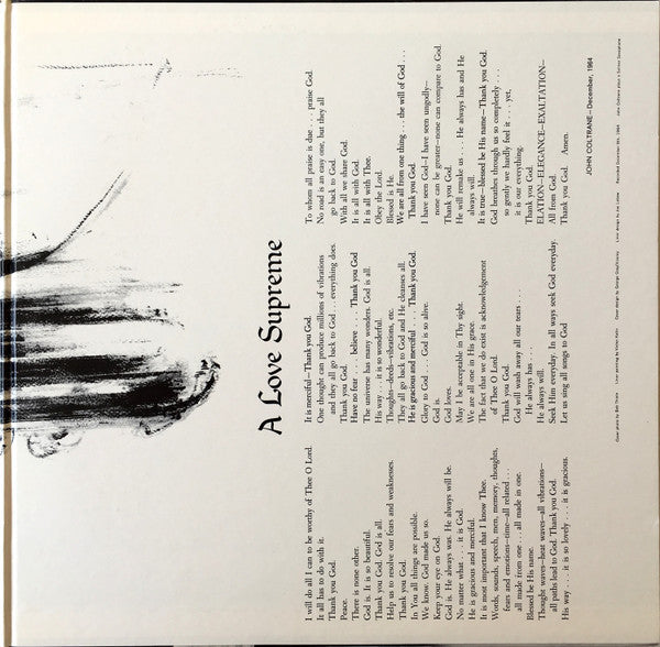 John Coltrane - A Love Supreme (Vinyl, LP, Album, Reissue, Stereo)