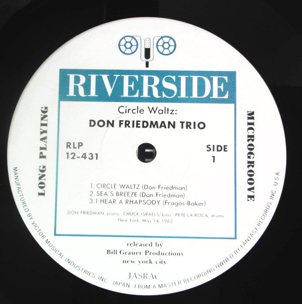 Don Friedman Trio - Circle Waltz (Vinyl, LP, Album, Reissue, Stereo) Very Good Plus (VG+) / Very Good Plus (VG+)