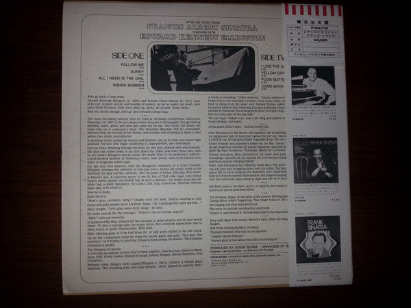 Frank Sinatra - Francis A. & Edward K. (Vinyl, LP, Album, Promo, Reissue, Stereo) Very Good Plus (VG+) / Very Good Plus (VG+)