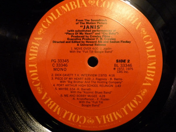 Janis Joplin - Janis (Vinyl, LP, Reissue, Mono)
