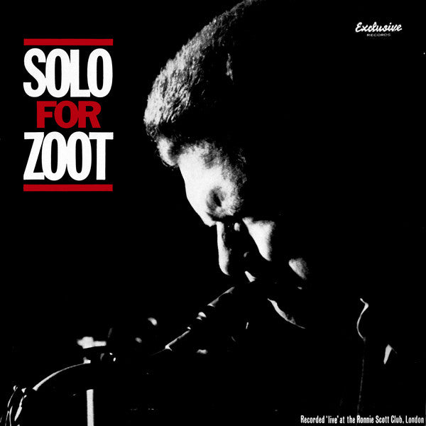 Zoot Sims - Solo For Zoot (Vinyl, LP, Album)