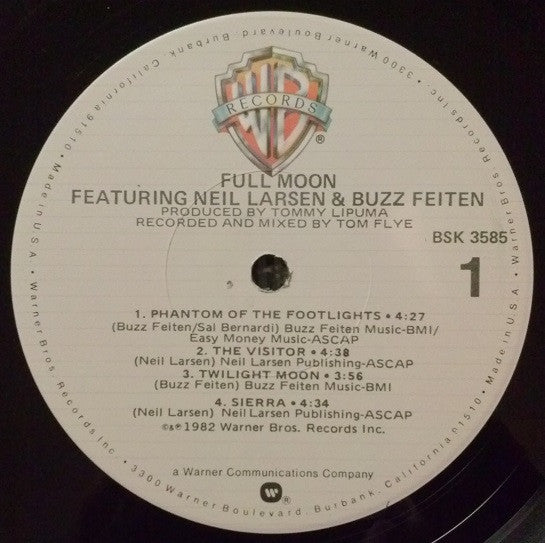 Full Moon (5) - Full Moon (Vinyl, LP, Album) Very Good Plus (VG+) / Very Good Plus (VG+)