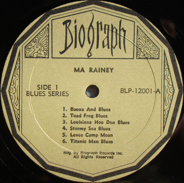 Ma Rainey And Her Georgia Band - Blues The World Forgot (Vinyl, LP, Compilation) Good Plus (G+) / Very Good (VG)