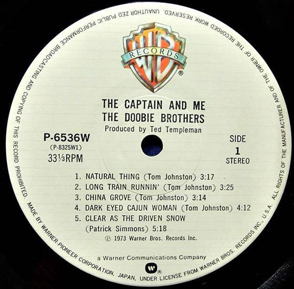 The Doobie Brothers - The Captain And Me (Vinyl, LP, Album, Reissue)