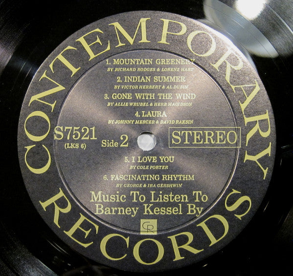 Barney Kessel - Music To Listen To Barney Kessel By (Vinyl, LP, Album, Stereo) Very Good (VG) / Very Good (VG)