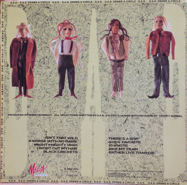 D-A-D - D.A.D. Draws A Circle (Vinyl, LP, Album, Stereo) Good Plus (G+) / Very Good Plus (VG+)
