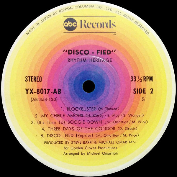 Rhythm Heritage - Disco-Fied (Vinyl, LP, Album) Very Good Plus (VG+) / Very Good Plus (VG+)