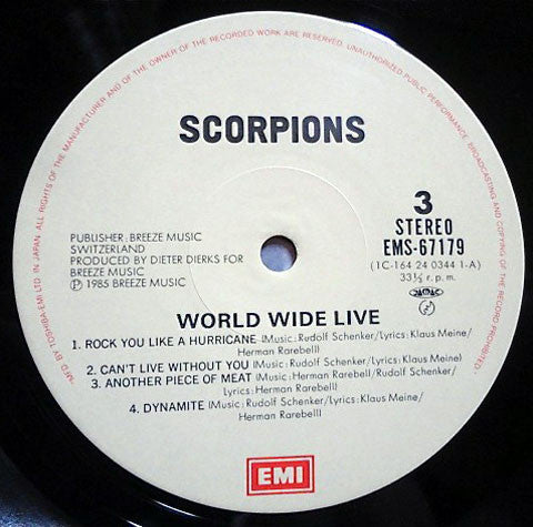 Scorpions - World Wide Live (Vinyl, LP, Album)