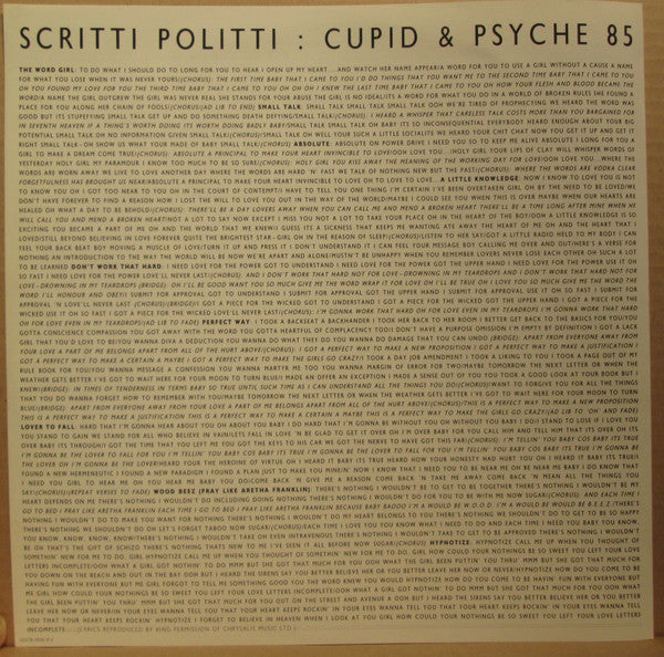 Scritti Politti - Cupid & Psyche 85 (Vinyl, LP, Album)