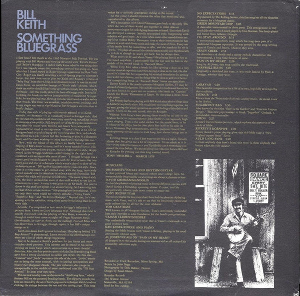 Bill Keith - Something Auld, Something Newgrass, Something Borrowed, Something Bluegrass (Vinyl, LP, Album) Good Plus (G+) / Very Good Plus (VG+)