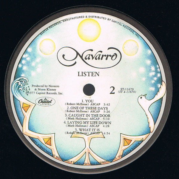 Navarro (7) - Listen (Vinyl, LP, Album) Very Good (VG) / Very Good (VG)