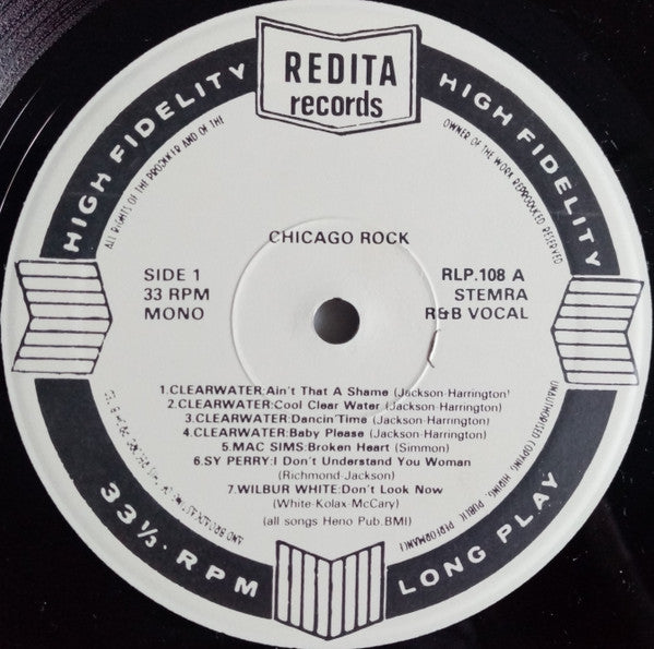 Various - Chicago Rock - With Jump Jackson And Friends (Vinyl, LP, Compilation, Mono) Very Good Plus (VG+) / Very Good (VG)
