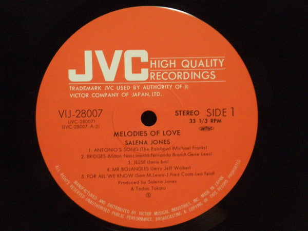 Salena Jones - Melodies Of Love (Vinyl, LP, Album, Stereo)