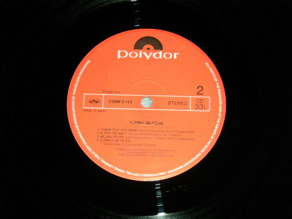 Tommy Nilsson - Tommy Nilsson = シーサイド・ストーリー (Vinyl, LP, Album) Very Good Plus (VG+) / Very Good (VG)