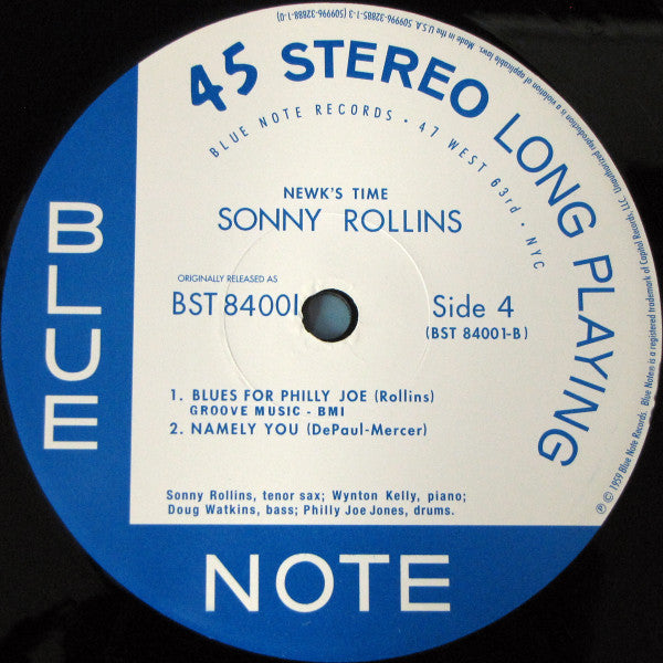 Sonny Rollins - Newk's Time (2xVinyl, 12", 45 RPM, Album, Limited Edition, Numbered, Reissue, Stereo) Very Good Plus (VG+) / Near Mint (NM or M-)