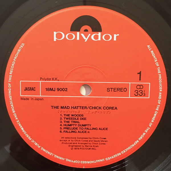 Chick Corea - The Mad Hatter (Vinyl, LP, Album, Limited Edition, Re...