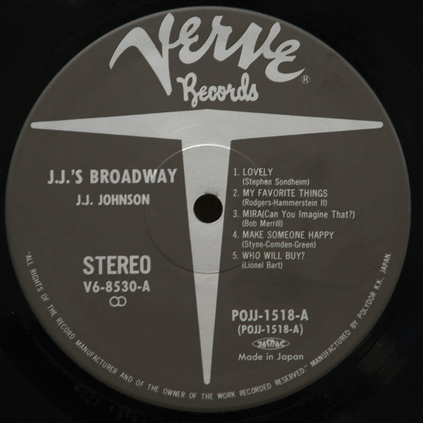 JJ Johnson - JJ's Broadway (Vinyl, LP, Album, Reissue) Near Mint (NM or M-) / Near Mint (NM or M-)