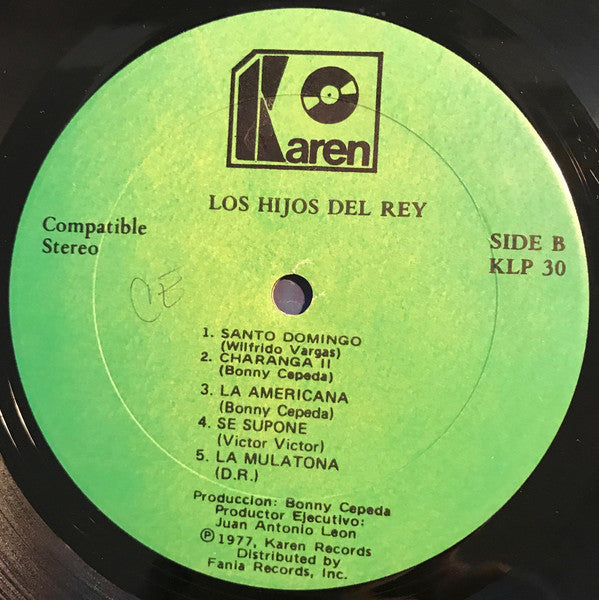 Los Hijos Del Rey - Los Hijos Del Rey Con Fernandito Villalona (Vinyl, LP, Album) Very Good Plus (VG+) / Good Plus (G+)