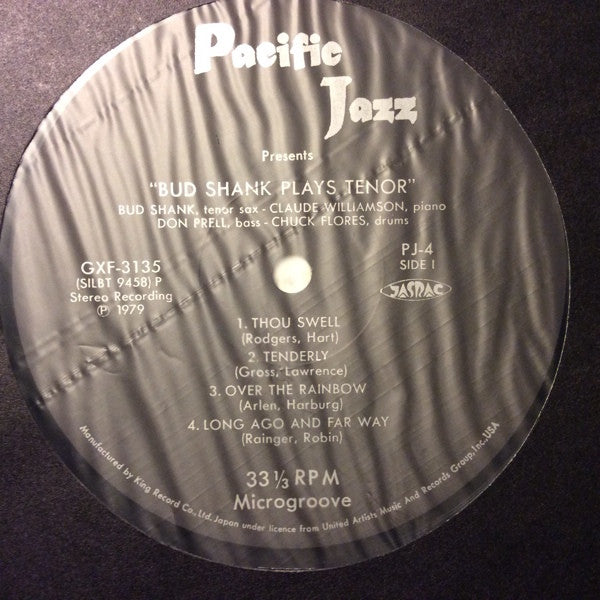 Bud Shank - Plays Tenor (Vinyl, LP, Album, Limited Edition, Reissue) Very Good Plus (VG+) / Very Good Plus (VG+)