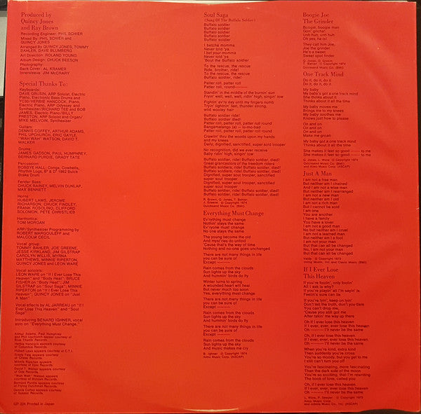 Quincy Jones - Body Heat (Vinyl, LP, Album) Very Good (VG) / Very Good Plus (VG+)