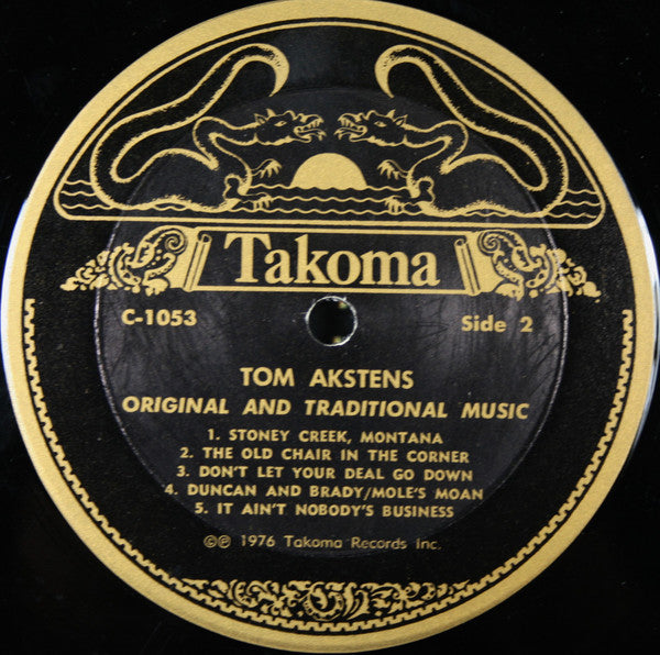 Tom Akstens - Original & Traditional Music (Vinyl, LP, Album) Good Plus (G+) / Very Good (VG)
