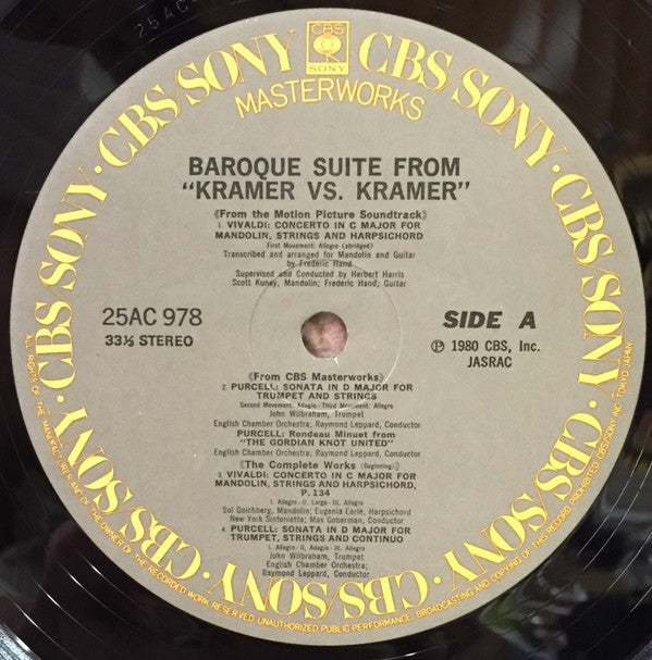 Various - Kramer Vs. Kramer (Soundtrack) (Vinyl, LP, Compilation, Stereo) Very Good (VG) / Very Good (VG)
