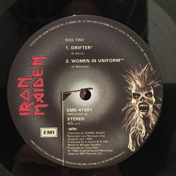 Iron Maiden - Live!! + One (Vinyl, 12", 45 RPM, EP, Misprint, Stereo)
