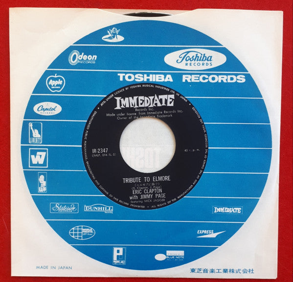 Eric Clapton - Tribute To Elmore / Snake Drive (Vinyl, 7") Very Good (VG) / Very Good Plus (VG+)