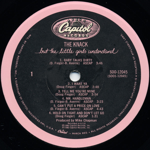 The Knack (3) - ...But The Little Girls Understand (Vinyl, LP, Album, Stereo) Very Good Plus (VG+) / Very Good (VG)