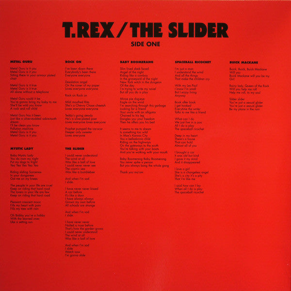 T. Rex - The Slider (Vinyl, LP, Album, Reissue) Near Mint (NM or M-) / Near Mint (NM or M-)
