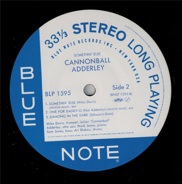 Cannonball Adderley - Somethin' Else (Vinyl, LP, Album, Stereo, Rei...