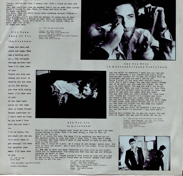 John David Souther - Home By Dawn (Vinyl, LP, Album) Very Good Plus (VG+) / Very Good (VG)