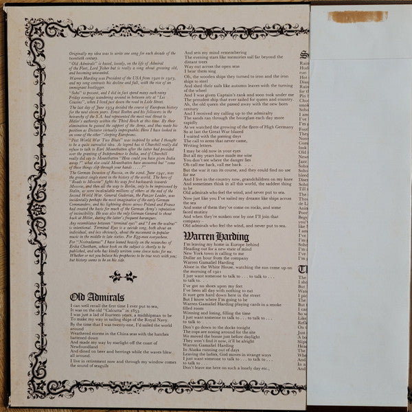 Al Stewart - Past, Present & Future (Vinyl, LP, Album) Very Good (VG) / Good Plus (G+)