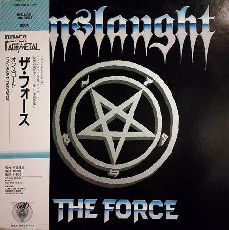 Onslaught (2) - The Force (Vinyl, LP, Album) Very Good Plus (VG+) / Fair (F)