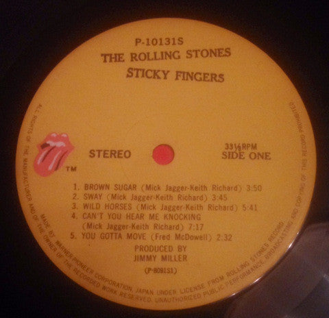 The Rolling Stones - Sticky Fingers (Vinyl, LP, Album, Reissue)