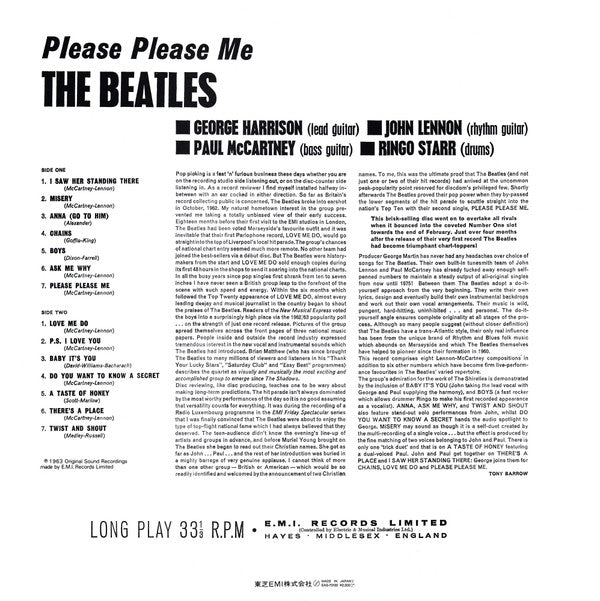 The Beatles - Please Please Me (Vinyl, LP, Album, Reissue, Mono) Very Good Plus (VG+) / Very Good Plus (VG+)