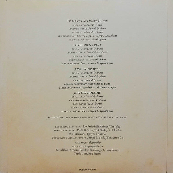 The Band - Northern Lights-Southern Cross (Vinyl, LP, Album, Stereo) Very Good Plus (VG+) / Very Good Plus (VG+)