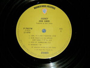 John Simon - Journey (Vinyl, LP, Album) Very Good (VG) / Good (G)