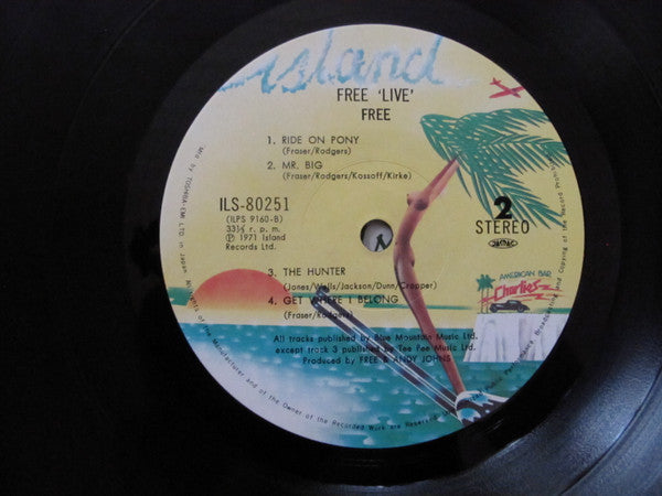 Free - Free Live (Vinyl, LP, Album, Reissue)