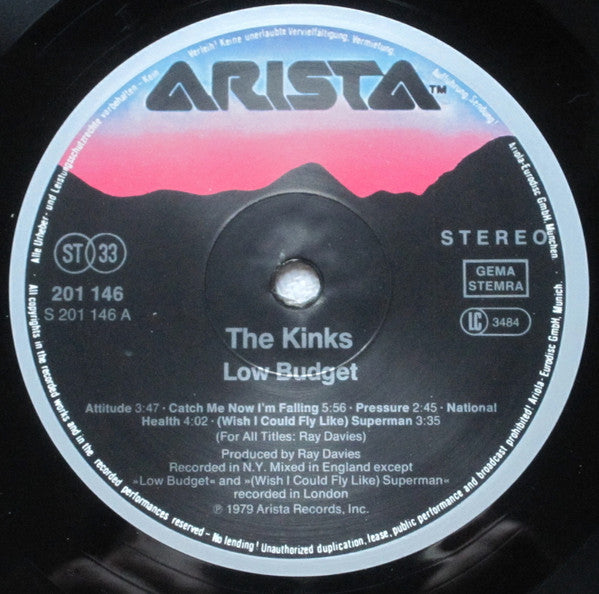 The Kinks - Low Budget (Vinyl, LP, Album, Reissue) Very Good Plus (VG+) / Very Good Plus (VG+)