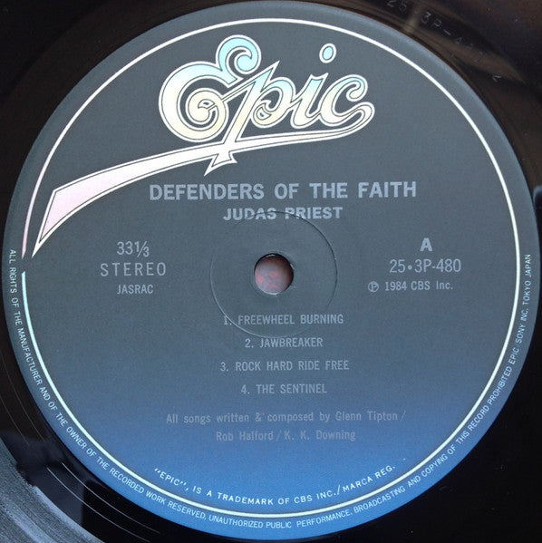 Judas Priest - Defenders Of The Faith (Vinyl, LP, Album) Near Mint (NM or M-) / Very Good (VG)
