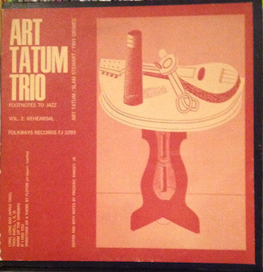 Art Tatum Trio - Footnotes To Jazz Vol. 2: Rehearsal (Vinyl, LP, 10", Reissue, Repress, Mono) Very Good (VG) / Very Good (VG)