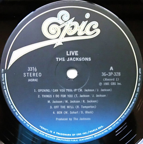 The Jacksons - Live The Best Live (2xVinyl, LP, Album) Very Good (VG) / Very Good (VG)