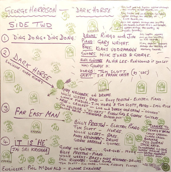 George Harrison - Dark Horse (Vinyl, LP, Album)