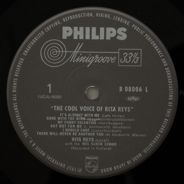 Rita Reys - The Cool Voice Of Rita Reys (Vinyl, LP, Album, Limited Edition, Reissue, Remastered, Mono) Very Good Plus (VG+) / Near Mint (NM or M-)